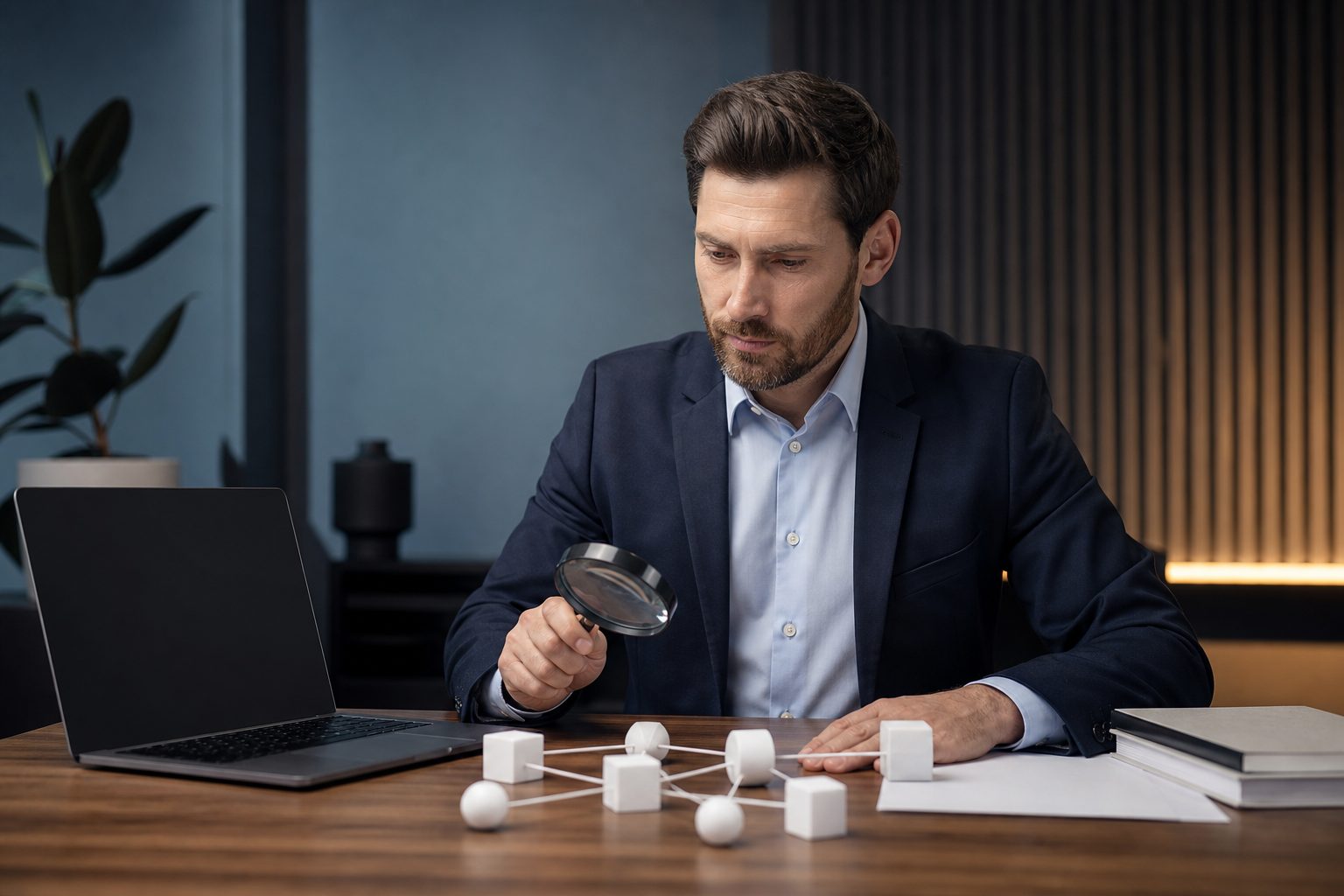 Person analyzing website data and search rankings on a laptop for technical SEO learning