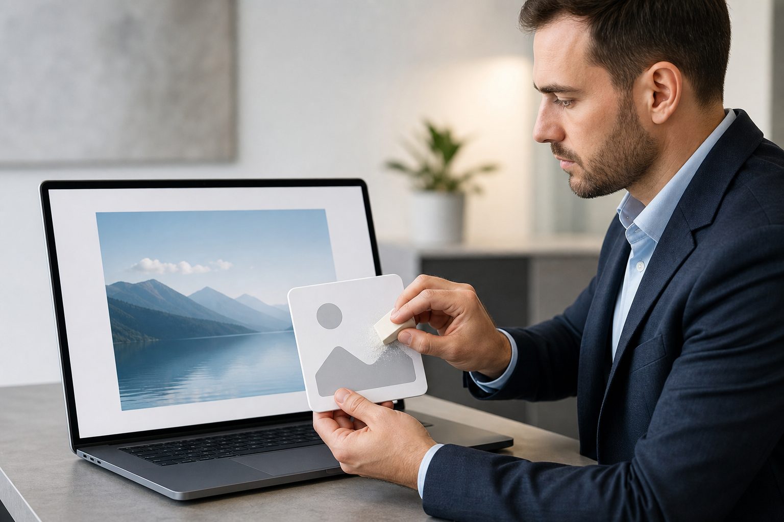 PowerPoint image format pane showing alt text removal options