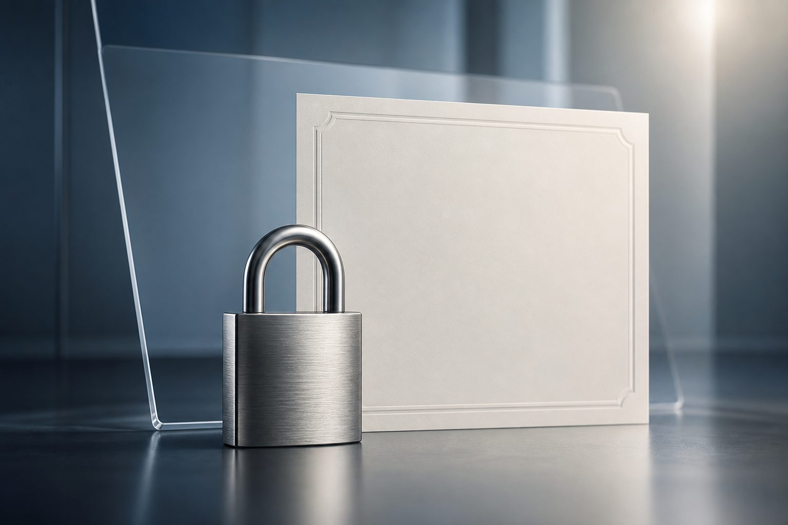 Browser address bar with a secure padlock for a website SSL certificate