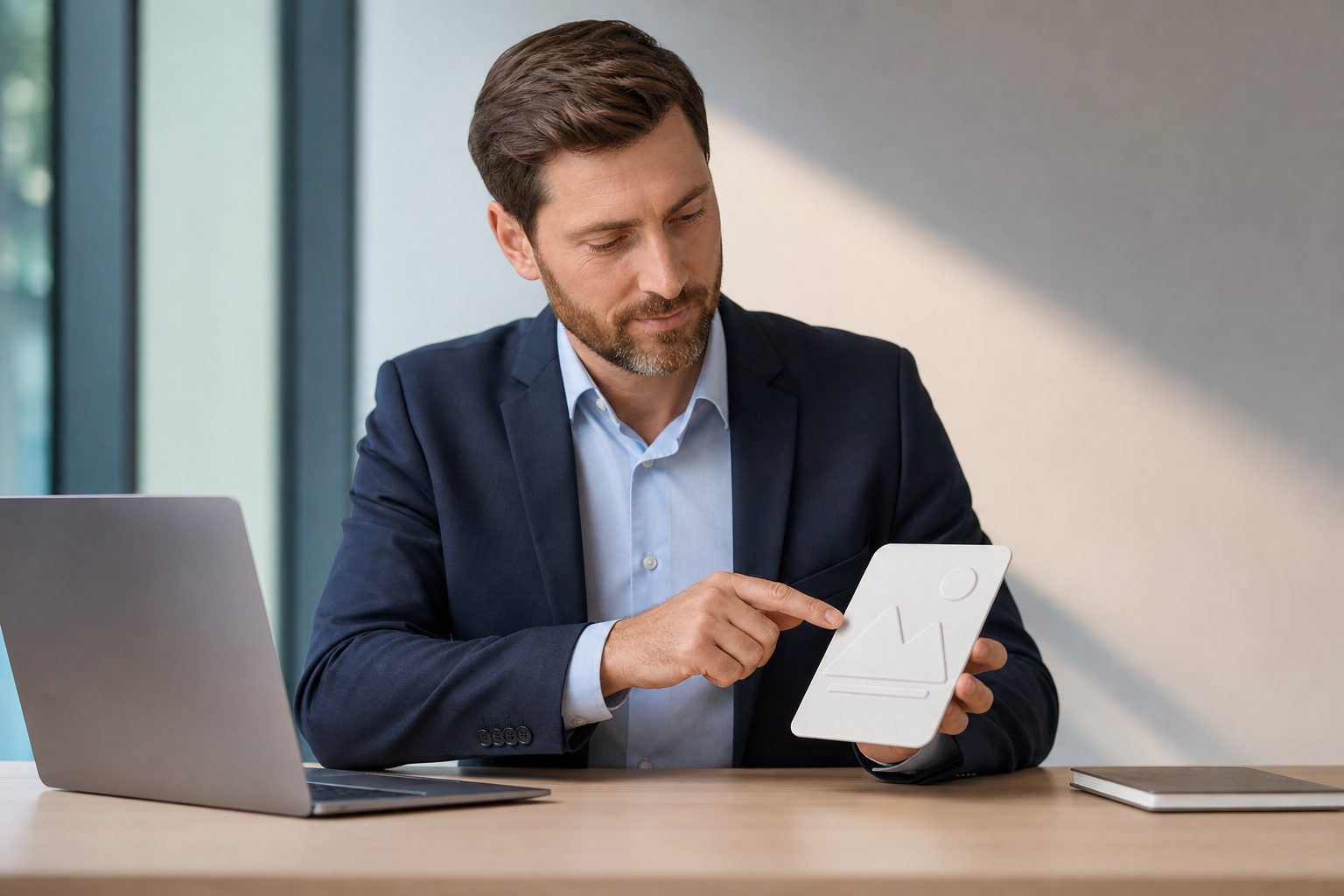 Person adding descriptive alt text to an image on a website